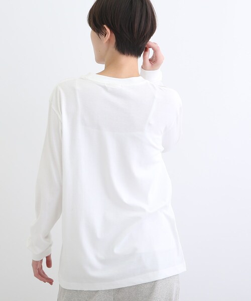 INDIVI(インディヴィ)の「【LIFE】メッセージプリント ロングTシャツ(Tシャツ/カットソー・レディース・ライトベージュ/ホワイト・13/38)」の11枚目の写真