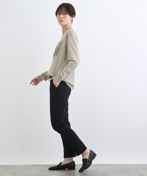 INDIVI(インディヴィ)の「【LIFE】メッセージプリント ロングTシャツ(Tシャツ/カットソー・レディース・ライトベージュ/ホワイト・13/38)」の16枚目の写真