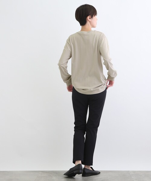 INDIVI(インディヴィ)の「【LIFE】メッセージプリント ロングTシャツ(Tシャツ/カットソー・レディース・ライトベージュ/ホワイト・13/38)」の17枚目の写真