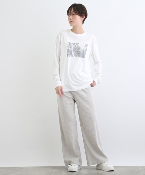 INDIVI(インディヴィ)の「【LIFE】メッセージプリント ロングTシャツ(Tシャツ/カットソー・レディース・ライトベージュ/ホワイト・13/38)」の20枚目の写真
