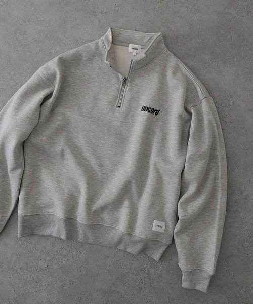 UNCORD(アンコード)の「【UNCORD】LOGO HALFZIP/ロゴハーフジップワンポイントロゴスウェット(スウェット・メンズ・ブラック/グレー/ブルー/グリーン/オートミール/ネイビー・MEDIUM/LARGE/X-LARGE)」の21枚目の写真