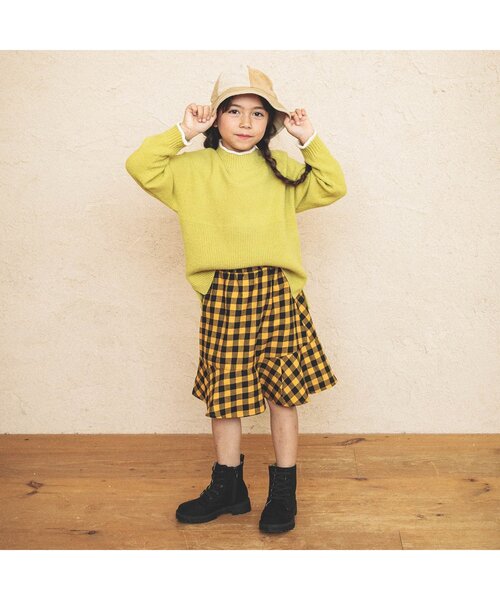 BREEZE（ブリーズ）の「ティアードスカート（スカート・キッズ・チェック/レッド・110/120/80/130/90/100/140）」の3枚目の写真