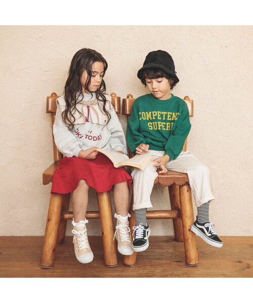 BREEZE（ブリーズ）の「ティアードスカート（スカート・キッズ・チェック/レッド・110/120/80/130/90/100/140）」の8枚目の写真