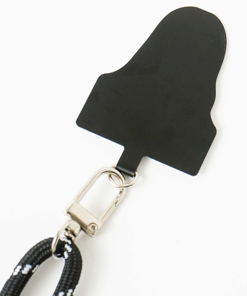 X-girl（エックスガール）の「FACE PHONE STRAP（スマホグッズ・レディース・ブラック・ONE SIZE）」の5枚目の写真