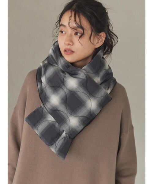 AMERICAN HOLIC（アメリカンホリック）の「あったかキルティングマフラー（ストール/ショール・レディース・ブラウン系その他4/ブラック系その他3・FREE）」の4枚目の写真