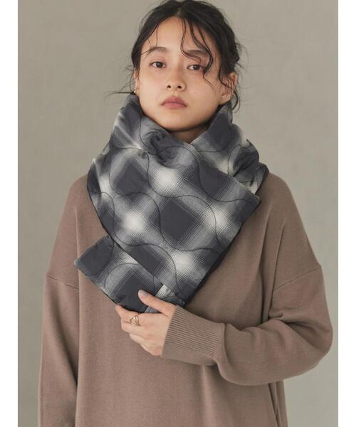 AMERICAN HOLIC（アメリカンホリック）の「あったかキルティングマフラー（ストール/ショール・レディース・ブラウン系その他4/ブラック系その他3・FREE）」の5枚目の写真