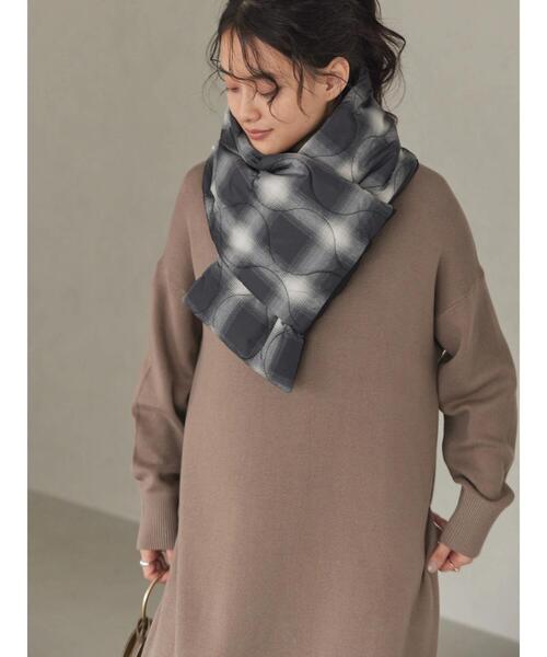 AMERICAN HOLIC（アメリカンホリック）の「あったかキルティングマフラー（ストール/ショール・レディース・ブラウン系その他4/ブラック系その他3・FREE）」の6枚目の写真