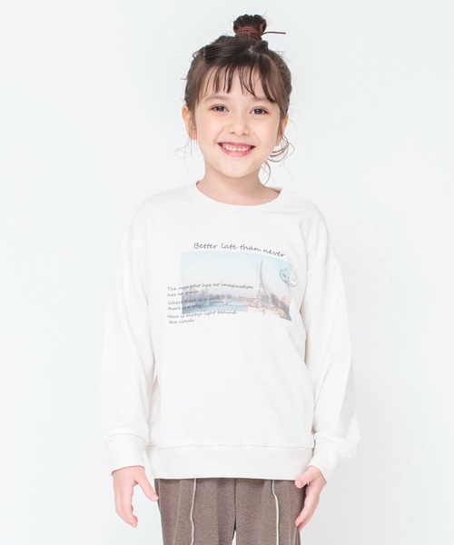 BRANSHES（ブランシェス）の「アソート長袖トレーナー（スウェット・キッズ・アイボリー/ピンク/杢グレー・130/100/120/150/140/160/110）」の7枚目の写真