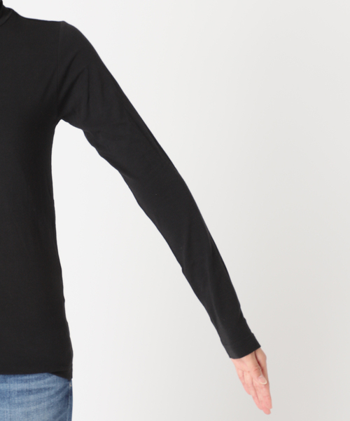 HANES（ヘインズ）の「【HANES/ヘインズ】 別注タートルネックプルオーバー（Tシャツ/カットソー・レディース・ブラック/ホワイト・FREE）」の14枚目の写真