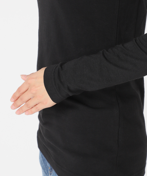 HANES（ヘインズ）の「【HANES/ヘインズ】 別注タートルネックプルオーバー（Tシャツ/カットソー・レディース・ブラック/ホワイト・FREE）」の13枚目の写真