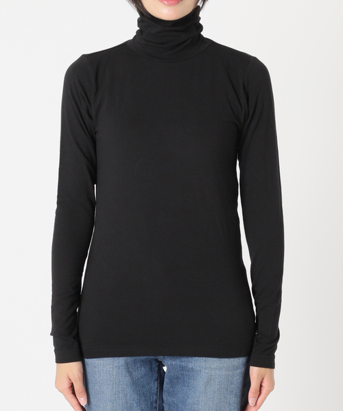 HANES（ヘインズ）の「【HANES/ヘインズ】 別注タートルネックプルオーバー（Tシャツ/カットソー・レディース・ブラック/ホワイト・FREE）」の10枚目の写真