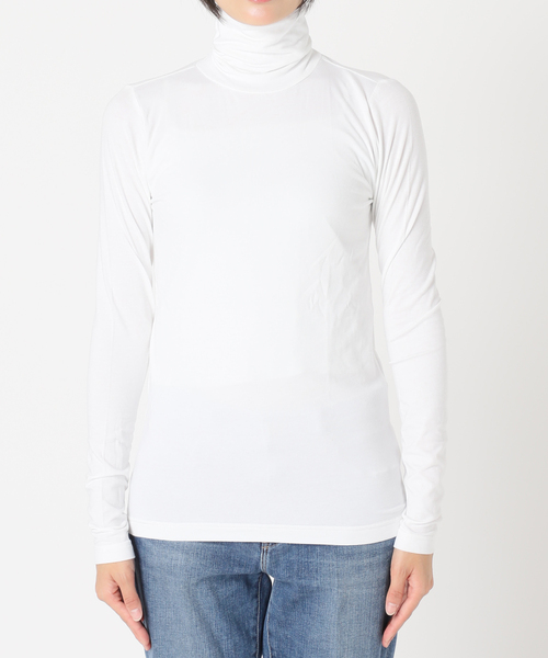 HANES（ヘインズ）の「【HANES/ヘインズ】 別注タートルネックプルオーバー（Tシャツ/カットソー・レディース・ブラック/ホワイト・FREE）」の8枚目の写真