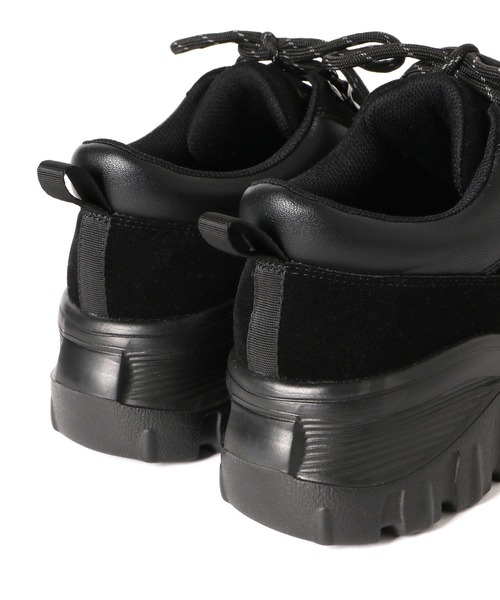 LOWRYS FARM（ローリーズファーム）の「マウンテンシューズ　173403（スニーカー・レディース・ブラック/ベージュ・MEDIUM/LARGE）」の9枚目の写真