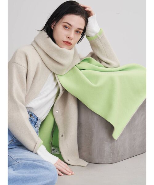 ELENDEEK（エレンディーク）の「リバーシブルストール（ストール/ショール・レディース・ベージュ/アイボリー/ブラック・FREE）」の15枚目の写真