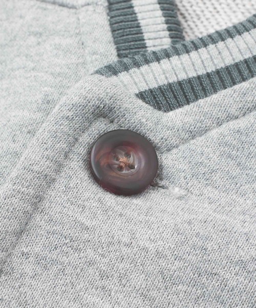 X-girl（エックスガール）の「SWEAT CARDIGAN（カーディガン/ボレロ・レディース・アッシュ/ブラック/ライトブルー・M/S）」の7枚目の写真