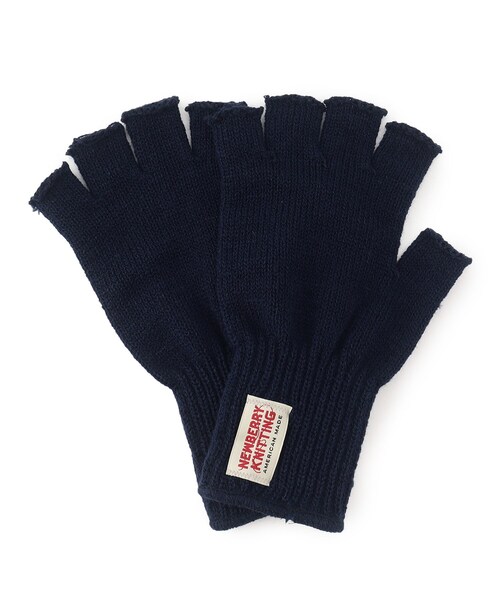 NEWBERRY KNITTING(ニューベリーニッティング)の「◆NEWBERRY KNITTING / ニューベリーニッティング ハーフグローブ(手袋・メンズ・チャコールグレー/ブラック/ネイビー・00)」の1枚目の写真