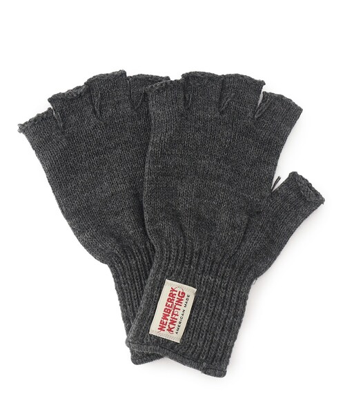 NEWBERRY KNITTING(ニューベリーニッティング)の「◆NEWBERRY KNITTING / ニューベリーニッティング ハーフグローブ(手袋・メンズ・チャコールグレー/ブラック/ネイビー・00)」の3枚目の写真