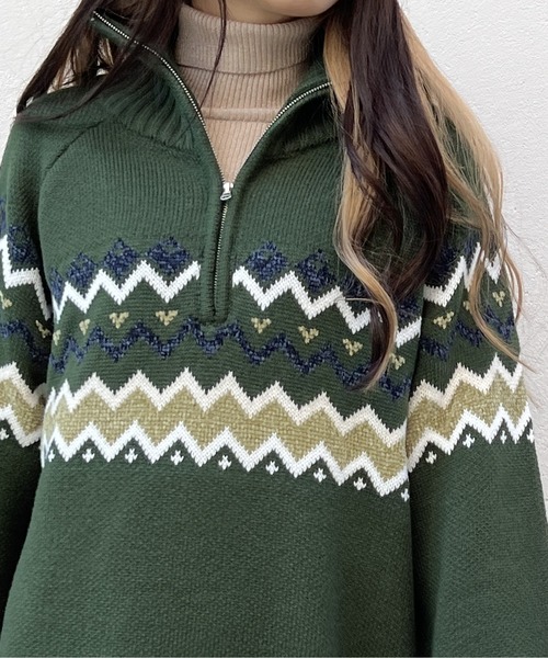 one way（ワンウェイ）の「ラメタートルニット（ニット/セーター・レディース・ブラック系その他/ライトグリーン/イエロー/ブラック/ベージュ・FREE）」の9枚目の写真