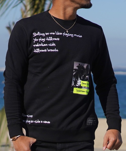 adamsJUGGLER（アダムスジャグラー）の「グレイスベイスウェットプル（スウェット・メンズ・ホワイト/ブラック・M/L/XL/S）」の2枚目の写真