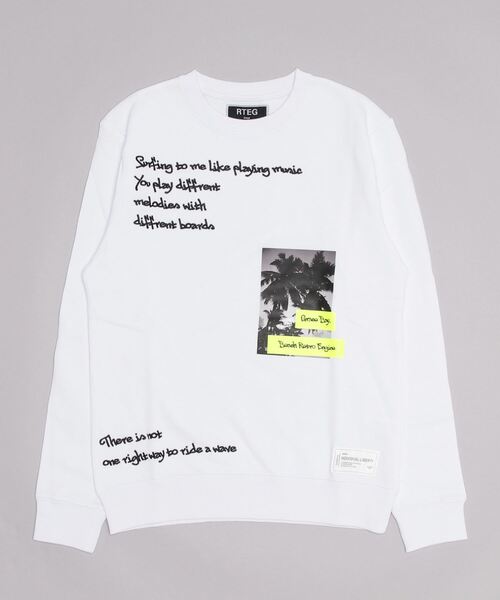 adamsJUGGLER（アダムスジャグラー）の「グレイスベイスウェットプル（スウェット・メンズ・ホワイト/ブラック・M/L/XL/S）」の4枚目の写真