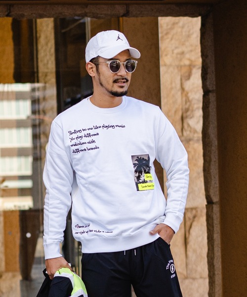 adamsJUGGLER（アダムスジャグラー）の「グレイスベイスウェットプル（スウェット・メンズ・ホワイト/ブラック・M/L/XL/S）」の10枚目の写真