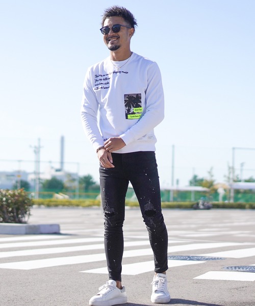 adamsJUGGLER（アダムスジャグラー）の「グレイスベイスウェットプル（スウェット・メンズ・ホワイト/ブラック・M/L/XL/S）」の11枚目の写真