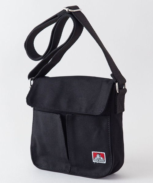 BEN DAVIS（ベンデイビス）の「【BEN DAVIS/ベンデイビス】キャンパス ミニショルダーバッグ（ショルダーバッグ・メンズ・ブラック/ホワイト・FREE）」の2枚目の写真