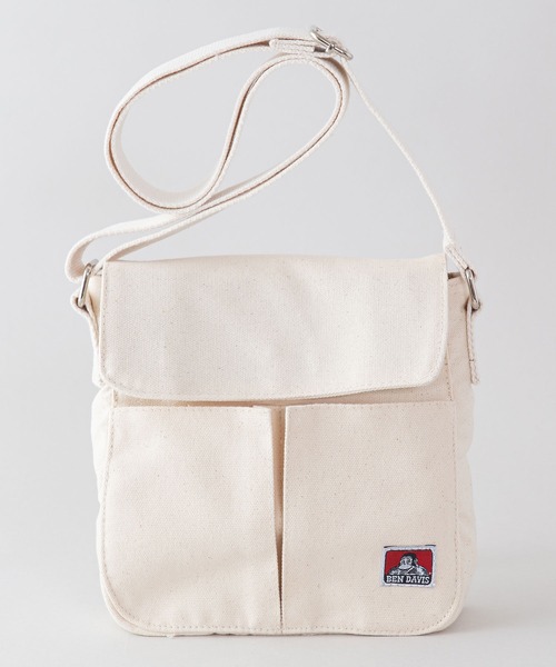 BEN DAVIS（ベンデイビス）の「【BEN DAVIS/ベンデイビス】キャンパス ミニショルダーバッグ（ショルダーバッグ・メンズ・ブラック/ホワイト・FREE）」の4枚目の写真