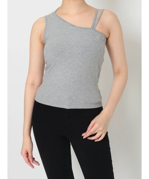 MURUA（ムルーア）の「ダブルストラップキャミソール（キャミソール・レディース・グレー/ブラック/ブルー・FREE）」の2枚目の写真