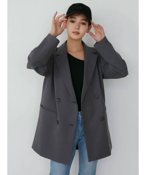 MURUA（ムルーア）の「ダブルストラップキャミソール（キャミソール・レディース・グレー/ブラック/ブルー・FREE）」の5枚目の写真