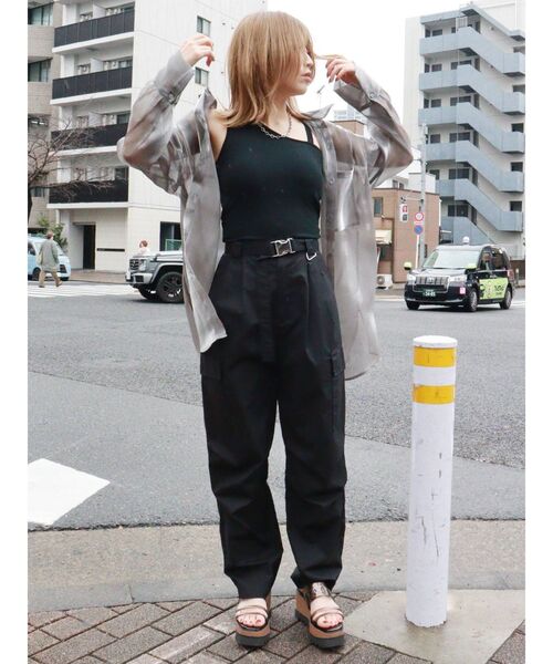 MURUA（ムルーア）の「ダブルストラップキャミソール（キャミソール・レディース・グレー/ブラック/ブルー・FREE）」の7枚目の写真