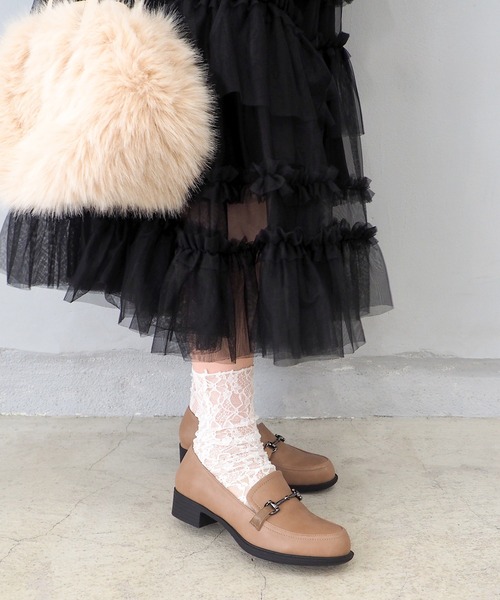 byあしながおじさん（バイアシナガオジサン）の「ビットローファー　8510083（ローファー・レディース・ライトブルー/アイボリー/ブラック/グレイッシュベージュ/ダークブラウン/テラコッタ/ライトグリーン/ウッド/クリアブラウン/ダークベージュ/オフホワイト・24.0cm/22.5cm/23.0cm/23.5cm/24.5cm/25.0cm/22.0cm/24cm/22cm/25cm/23cm）」の21枚目の写真