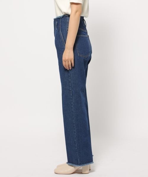 mysty woman（ミスティウーマン）の「ハイウエストカットオフデニムパンツ 184409（デニムパンツ・レディース・オフホワイト/ブルー/ブラック/ライトブルー/ホワイト/チャコールグレー/ダークブルー・SMALL/MEDIUM）」の18枚目の写真