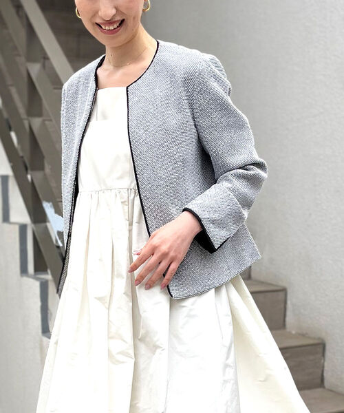 NOLLEY'S（ノーリーズ）の「◇【WEB限定】ラメツイードストレッチ