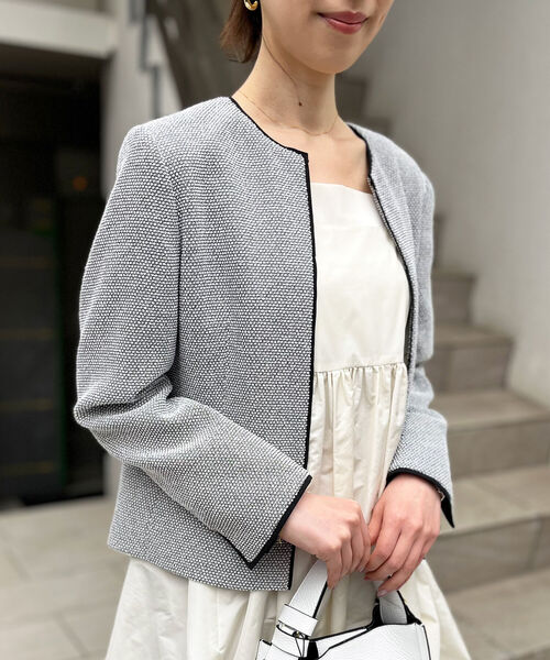 NOLLEY'S（ノーリーズ）の「◇【WEB限定】ラメツイードストレッチ