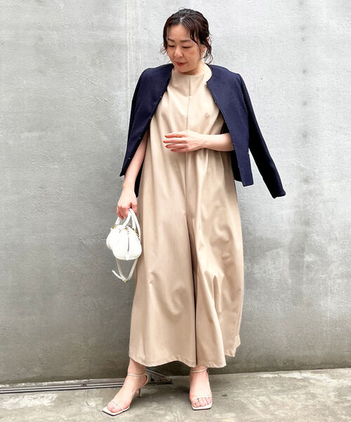 セール】◇【WEB限定】ラメツイードストレッチクルーネックジャケット