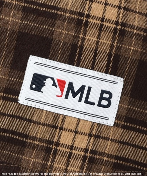 BACK TO THE FIELD（バック トゥー ザ フィールド）の「【MLB】ロゴチェックオーバーシャツ（シャツ/ブラウス・レディース・グレー系/ベージュ系・FREE）」の18枚目の写真