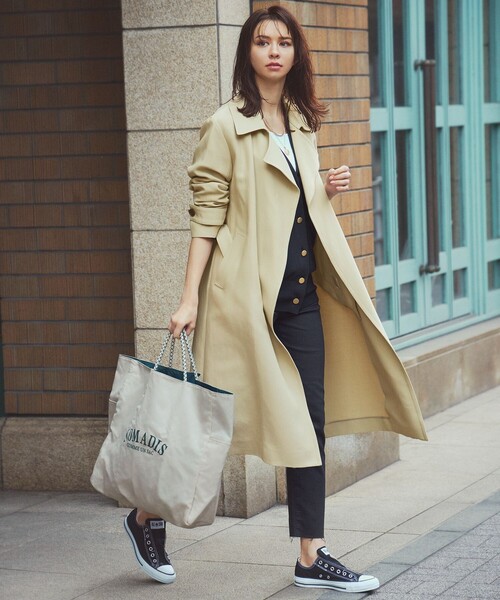 23区（ニジュウサンク）の「ライト トレンチコート（トレンチコート・レディース・ベージュ系/モスグリーン系・38）」の3枚目の写真