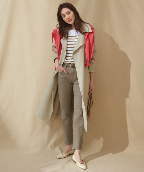 23区（ニジュウサンク）の「ライト トレンチコート（トレンチコート・レディース・ベージュ系/モスグリーン系・38）」の4枚目の写真