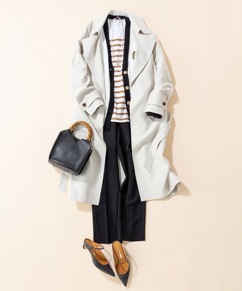 23区（ニジュウサンク）の「ライト トレンチコート（トレンチコート・レディース・ベージュ系/モスグリーン系・38）」の5枚目の写真