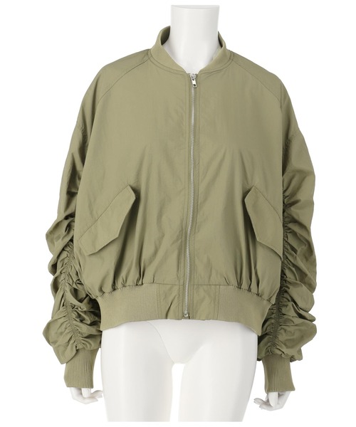 ANAP（アナップ）の「シャーリングMA-1（ブルゾン・レディース・カーキ/ブラック・FREE）」の13枚目の写真