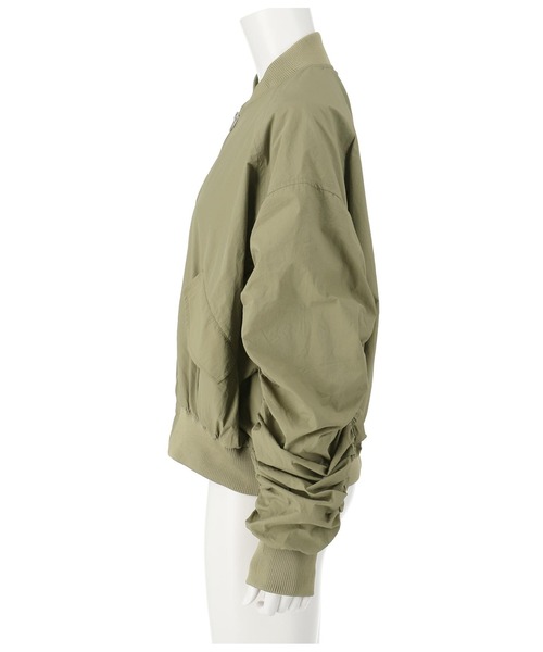 ANAP（アナップ）の「シャーリングMA-1（ブルゾン・レディース・カーキ/ブラック・FREE）」の15枚目の写真