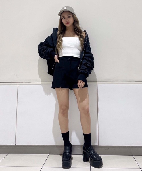 ANAP（アナップ）の「シャーリングMA-1（ブルゾン・レディース・カーキ/ブラック・FREE）」の20枚目の写真