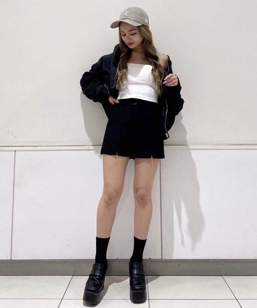 ANAP（アナップ）の「シャーリングMA-1（ブルゾン・レディース・カーキ/ブラック・FREE）」の19枚目の写真