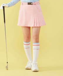 サイドプリーツスカート 吸汗 ストレッチ UVカット レディース ゴルフウエア