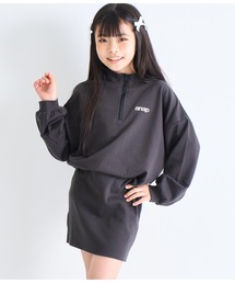 ANAP kids（アナップキッズ）の「ハーフジップミニワンピース【親子お揃い】（ワンピース・キッズ）」