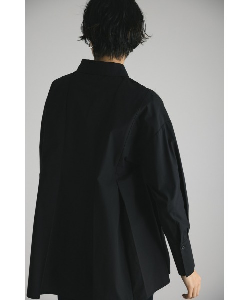 STYLEMIXER（スタイルミキサー）の「タックフレアシャツ（シャツ/ブラウス・レディース・ブラック/ホワイト/サックスブルー・FREE）」の18枚目の写真