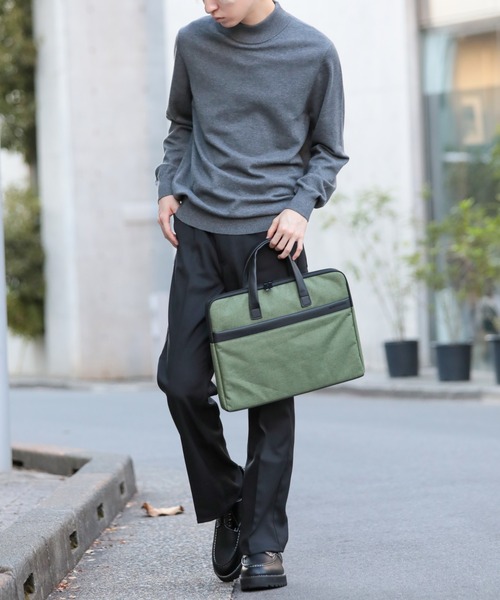 SETUP7（セットアップセブン）の「【SETUP7】17inch対応 ビジネスバッグ 5223 MKS（ビジネスバッグ・メンズ・ブラック/カーキ/ネイビー/グレー・FREE）」の14枚目の写真