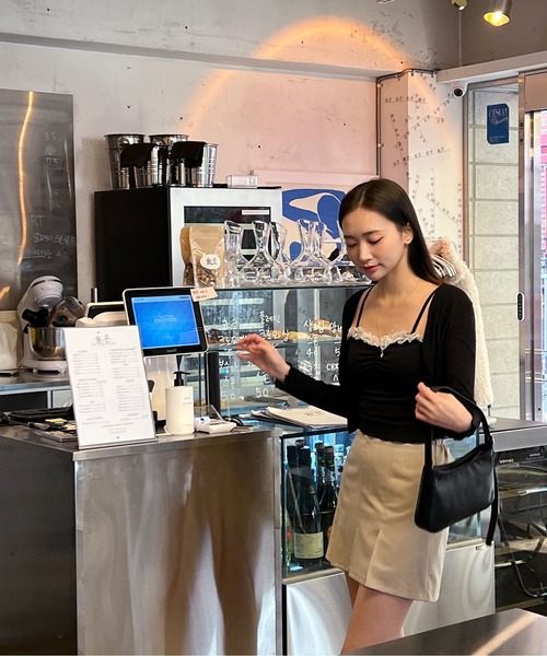 by muni:r(バイ ムニール)の「デイリー裾プリーツスカート(スカート・レディース・ベージュ/ブラック/グレー・FREE)」の9枚目の写真