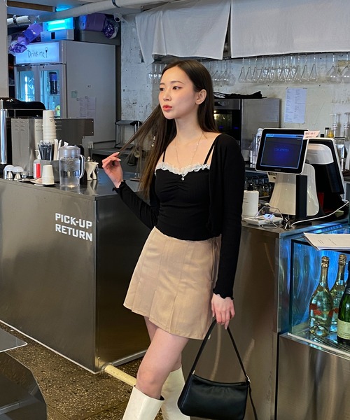 by muni:r(バイ ムニール)の「デイリー裾プリーツスカート(スカート・レディース・ベージュ/ブラック/グレー・FREE)」の10枚目の写真